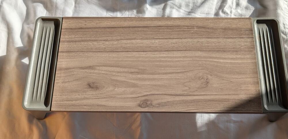 Philips Space Saving Desk Stand, Walnut - Used